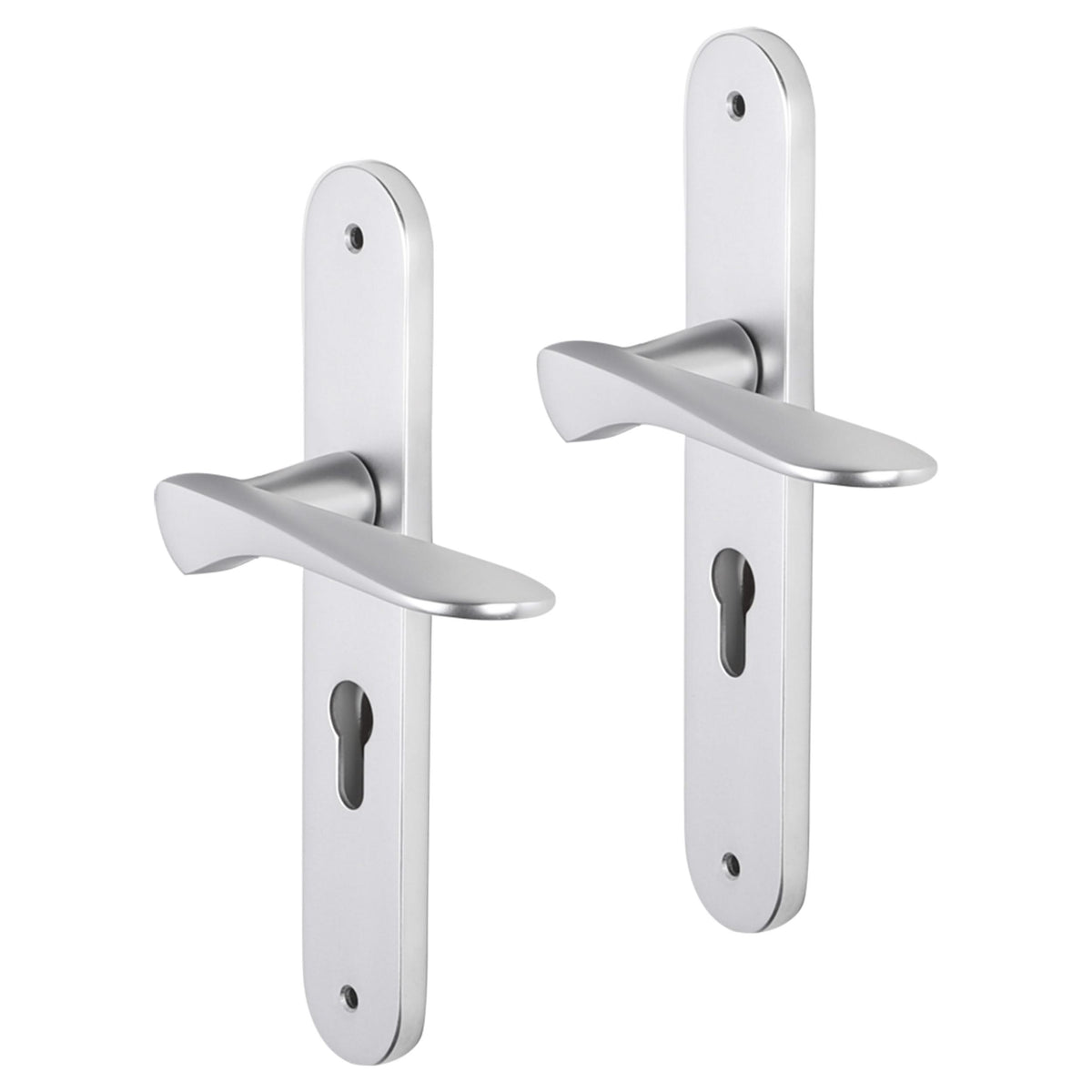 Impresso Windsor Aluminium op ovaal schild met schroeven – zijaanzicht