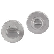 Differnz wc-rozet mat chroom rond 53 mm vooraanzicht
