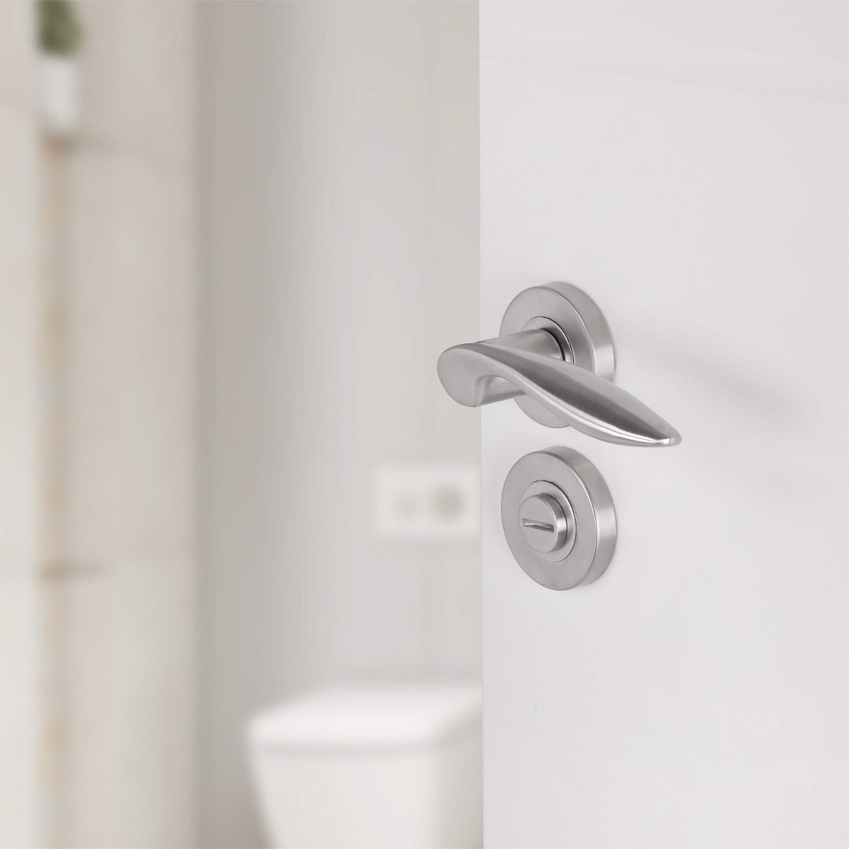 Differnz wc-rozet mat chroom rond productafbeelding