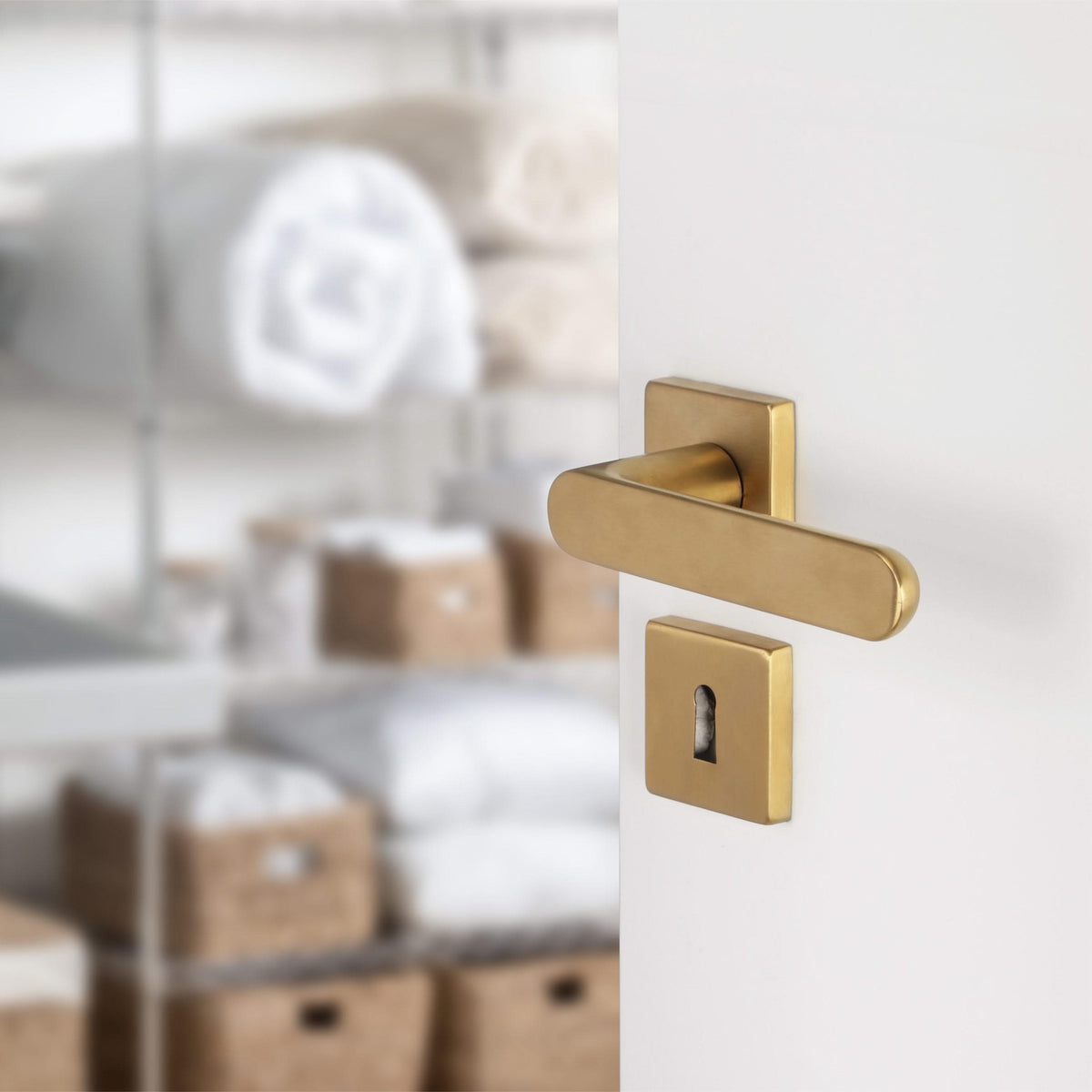 Differnz rozet met sleutelgat goud vierkant productafbeelding