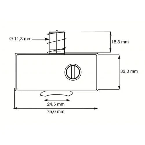 Dulimex oplegslot smal SKG* no. 011 buitendraaiend wit &ndash; detail