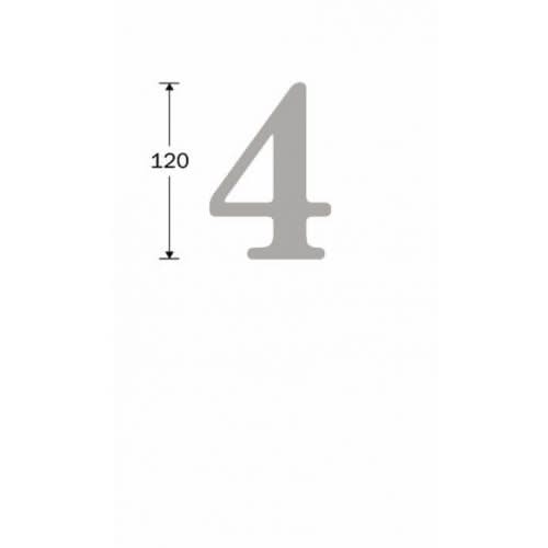 Artitec Mi Satori huisnummer 4 Roman mat chroom – detail