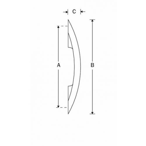 Artitec meubelgreep Bow 147 mm mat nikkel gelakt detail