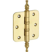 Artitec Mi Satori kogellagerscharnier ronde hoek vaas 76 x 76 mm messing gelakt – vooraanzicht