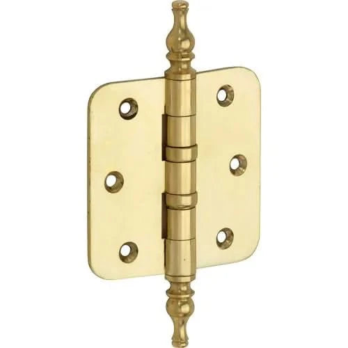 Artitec Mi Satori kogellagerscharnier ronde hoek vaas 76 x 76 mm messing gelakt – vooraanzicht