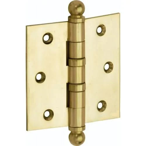 Artitec Mi Satori kogellagerscharnier bol 76x76 mm messing gelakt - vooraanzicht