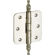 Artitec Mi Satori kogellagerscharnier ronde hoek vaas 76 x 76 mm glans nikkel – vooraanzicht
