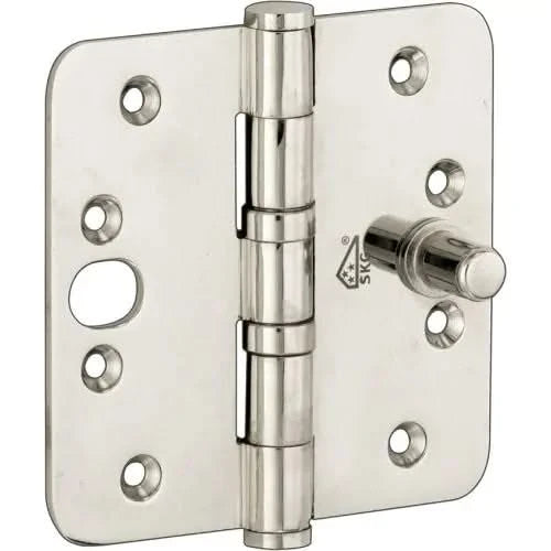 Artitec Mi Satori kogellagerscharnier ronde hoek vlak 89 x 89 mm glans chroom – vooraanzicht