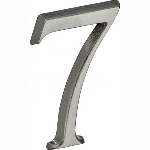 Artitec Mi Satori huisnummer 7 Roman 50 mm antiek chroom mat – vooraanzicht