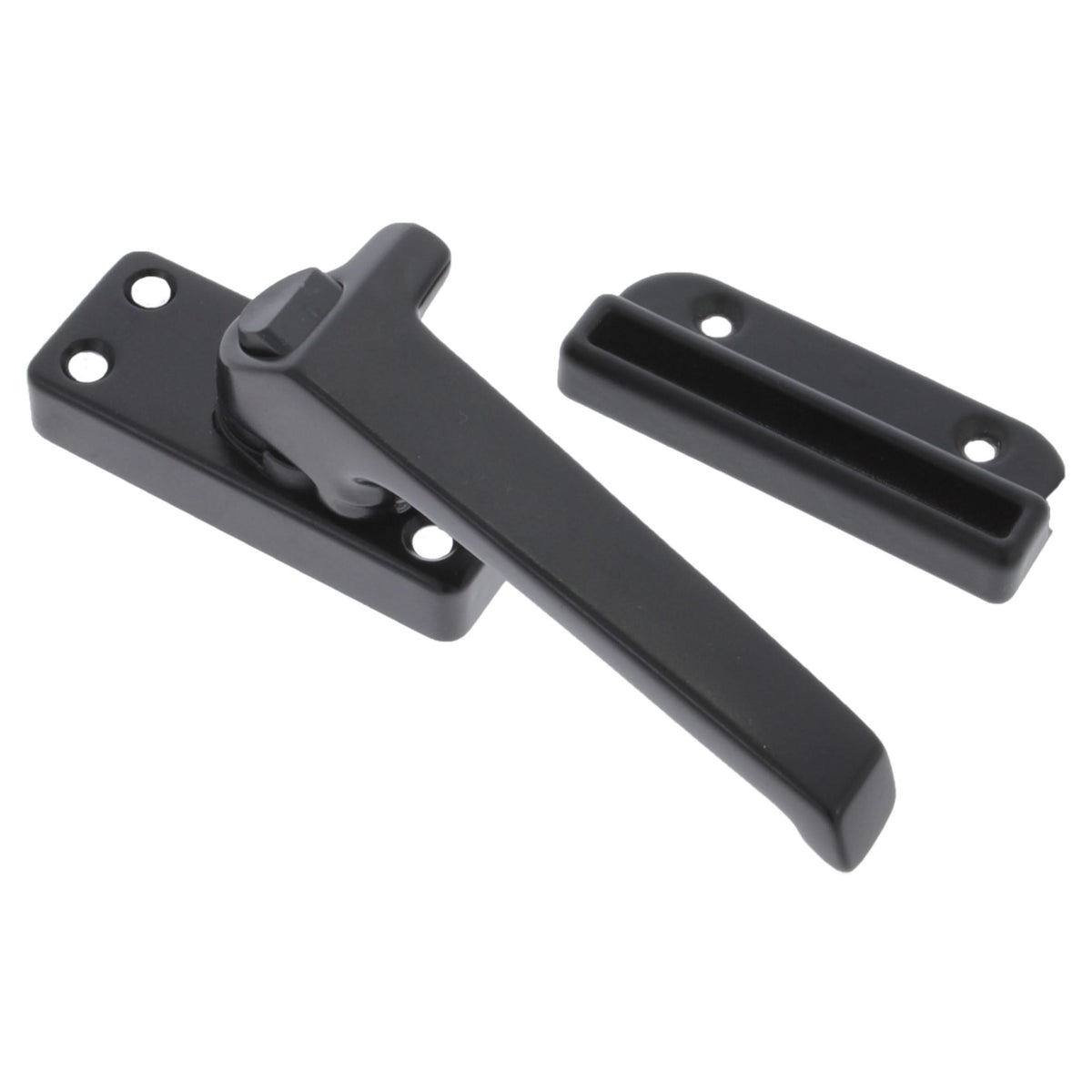 Starx raamsluiting links met nok en knop zwart – detail