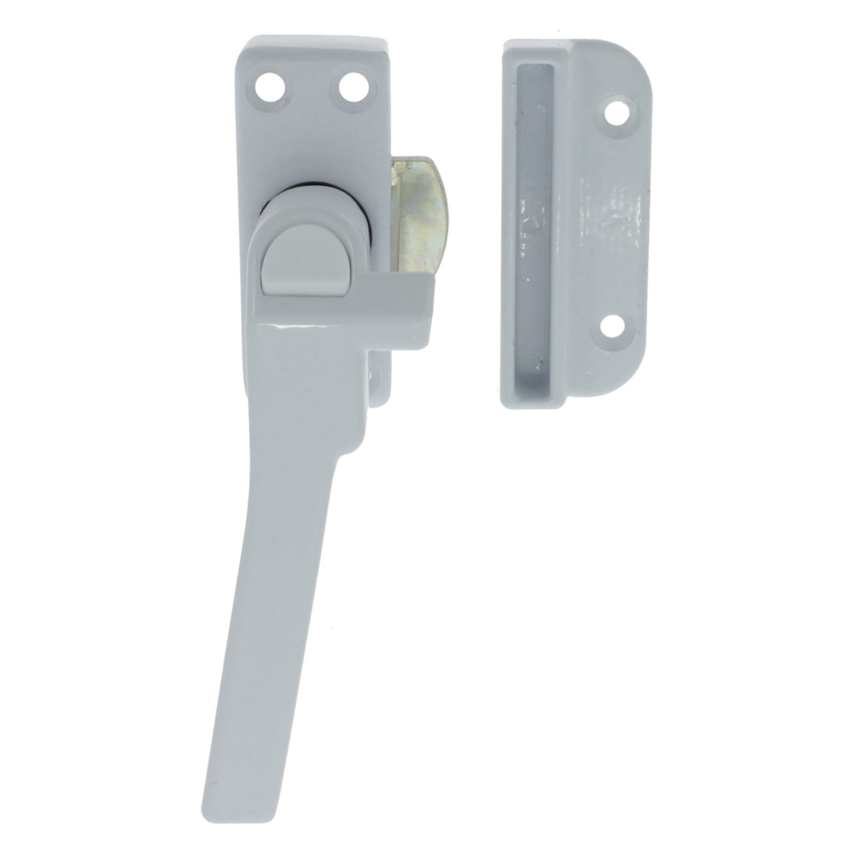 Starx raamsluiting rechts met nok en knop wit – detail