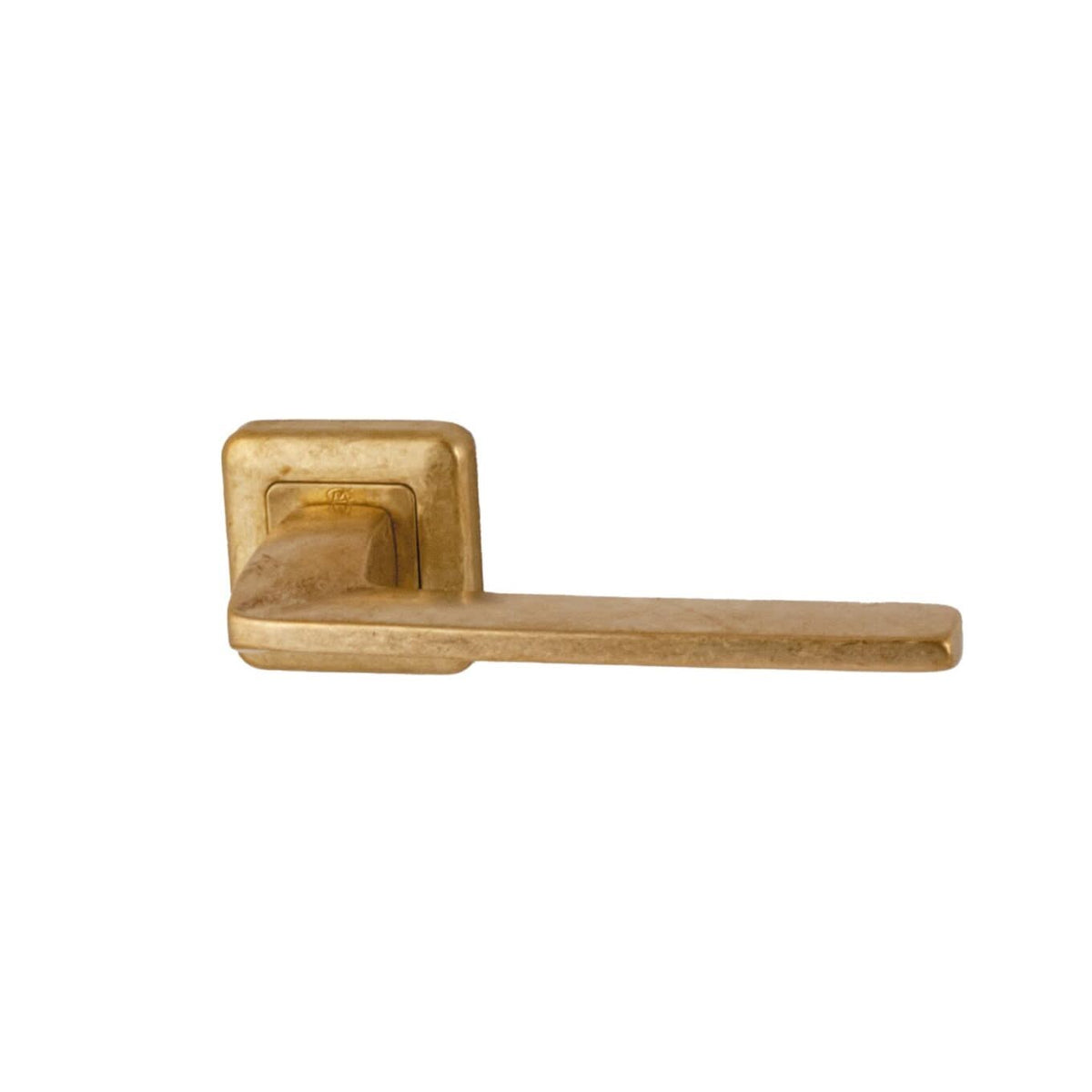 Hardbrass voordeurset Charley/Zenith messing getrommeld detail 3