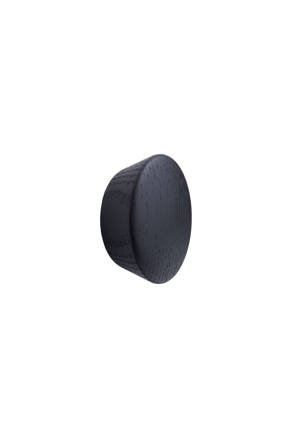 Furnipart Beret houten meubelknop zwart gebeitst (kleur 992) – vooraanzicht