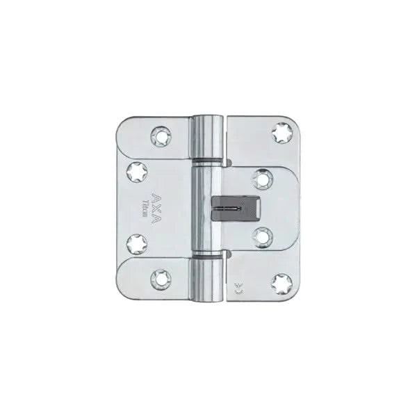 AXA Titan glijlager veiligheidsscharnier 89x89 mm zilver - vooraanzicht