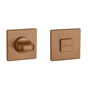 Aprile Prestige WC-garnituur rozet Koper mat PVD 52 x 52 mm - vooraanzicht