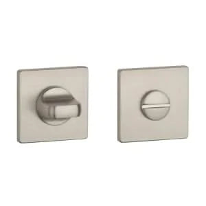 Aprile Prestige WC-garnituur rozet Nikkel mat 52 x 52 mm - vooraanzicht