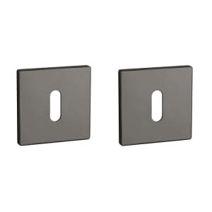 Aprile Prestige sleutelrozet vierkant antraciet gepolijst 52×52 mm