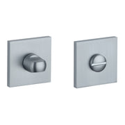 Aprile Comfort WC-garnituur op vierkant rozet 53x53 mm mat chroom – vooraanzicht