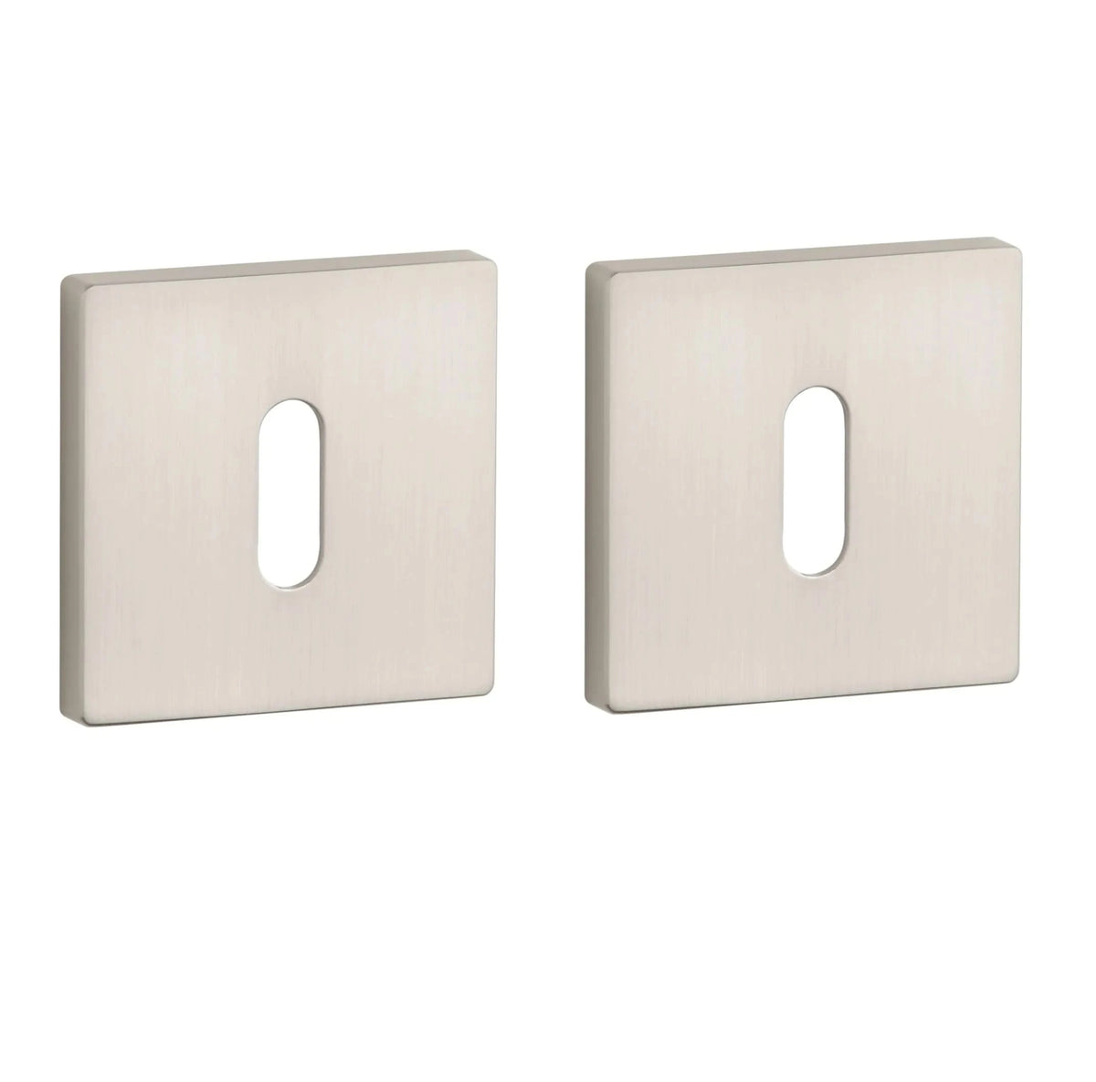 Aprile Premium sleutelrozet 52 x 52 mm mat nikkel vooraanzicht
