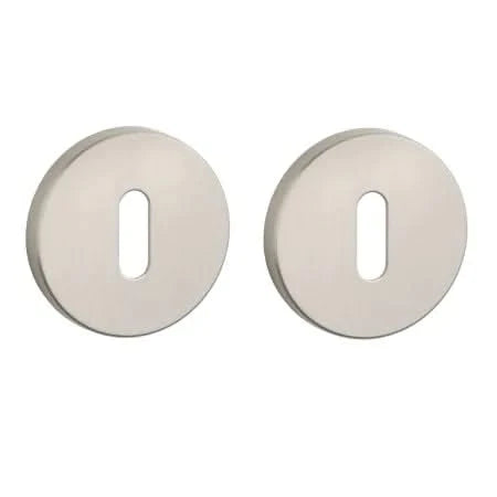 Aprile Premium sleutelrozet Ø 52 mm mat nikkel vooraanzicht