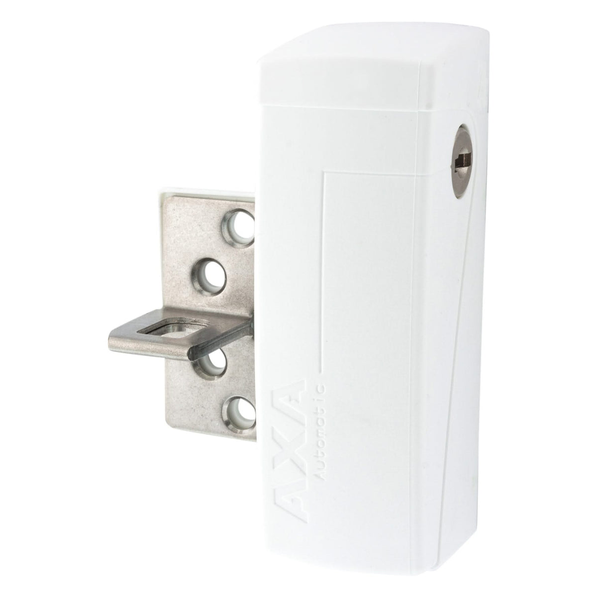 AXA oplegslot Automatic Wit SKG2 zijaanzicht