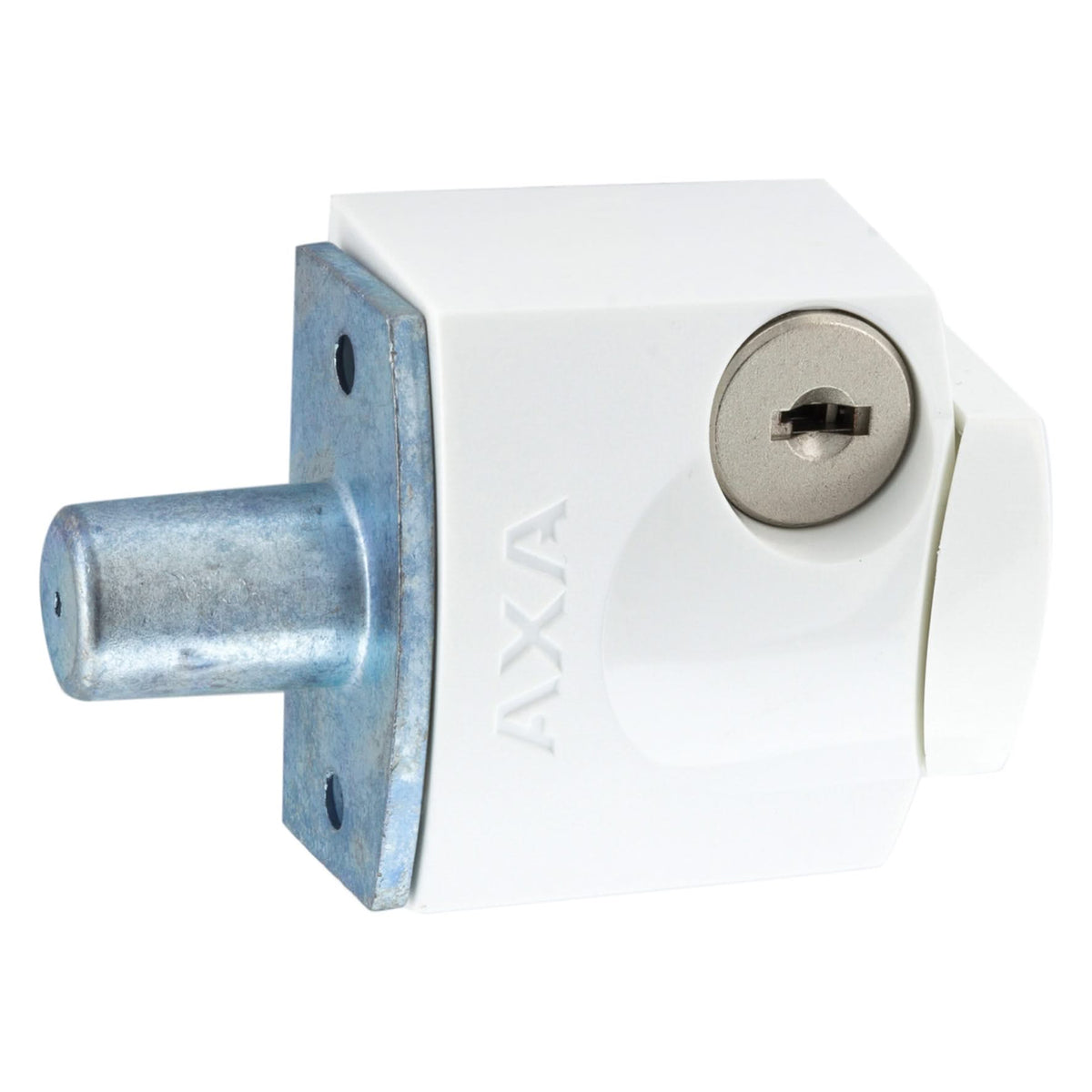 AXA oplegslot Cilinder buitendraaiend Wit SKG1 productfoto