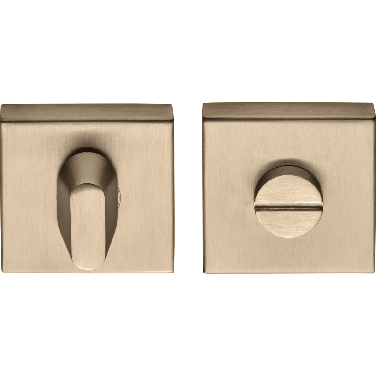 Formani toiletgarnituur BASIC BSQWC53ZI blind PVD licht brons – vooraanzicht