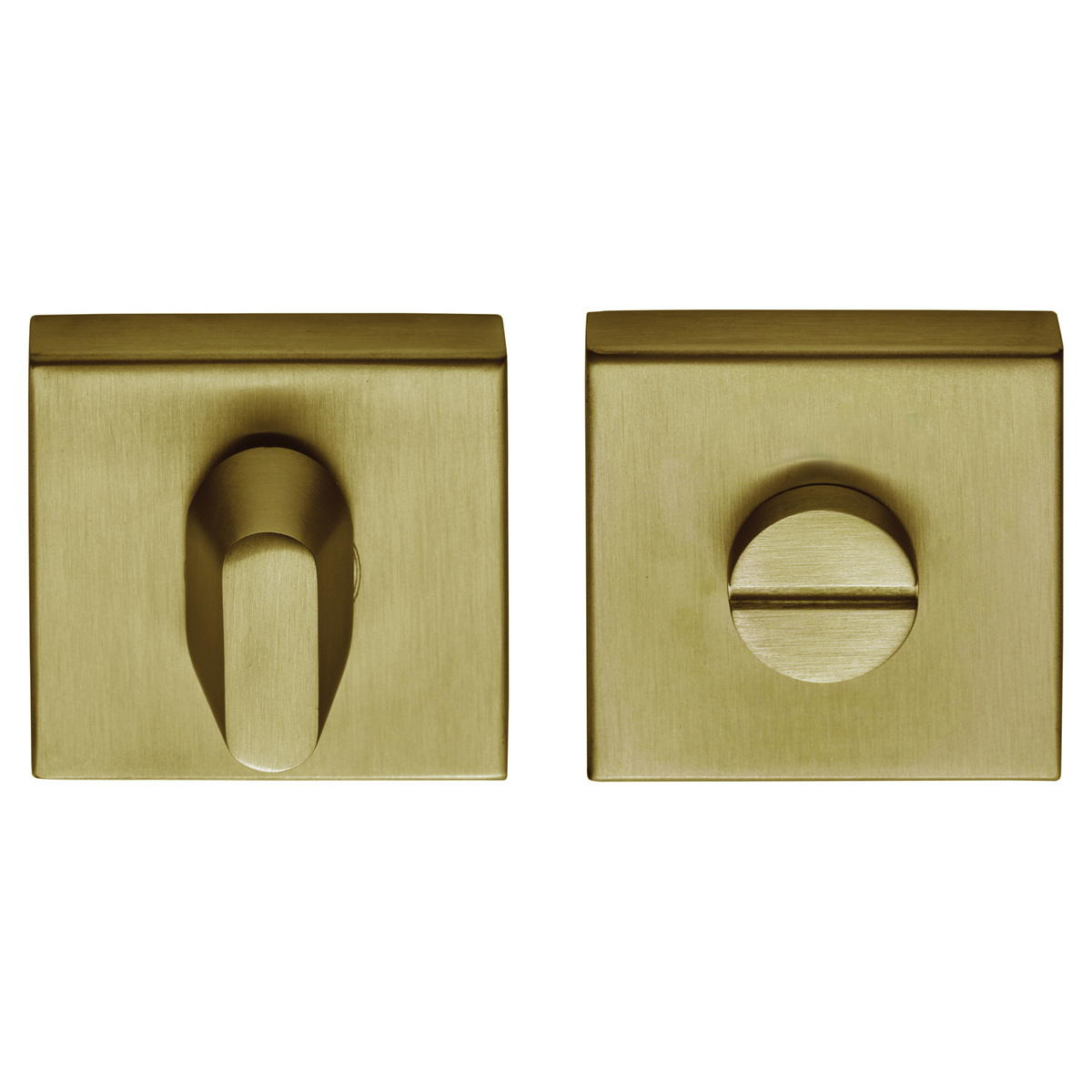 Formani Toiletgarnituur BASIC BSQWC53ZI blind PVD Mat Goud – vooraanzicht