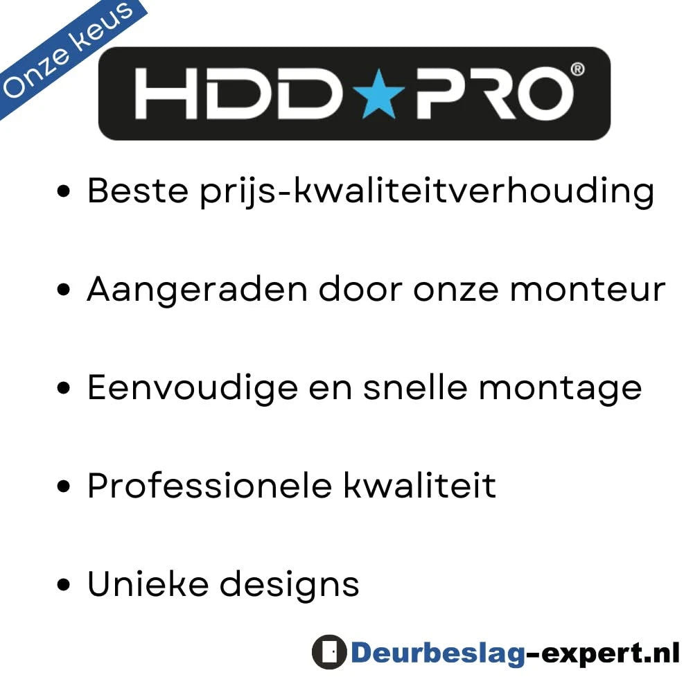 HDD Pro voordelen — beste prijs-kwaliteitverhouding in deurbeslag