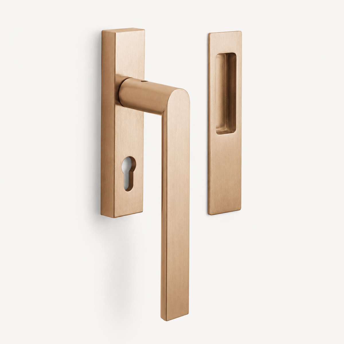 FORMANI ARC PBA230 hefschuifdeurbeslag licht brons detail greep