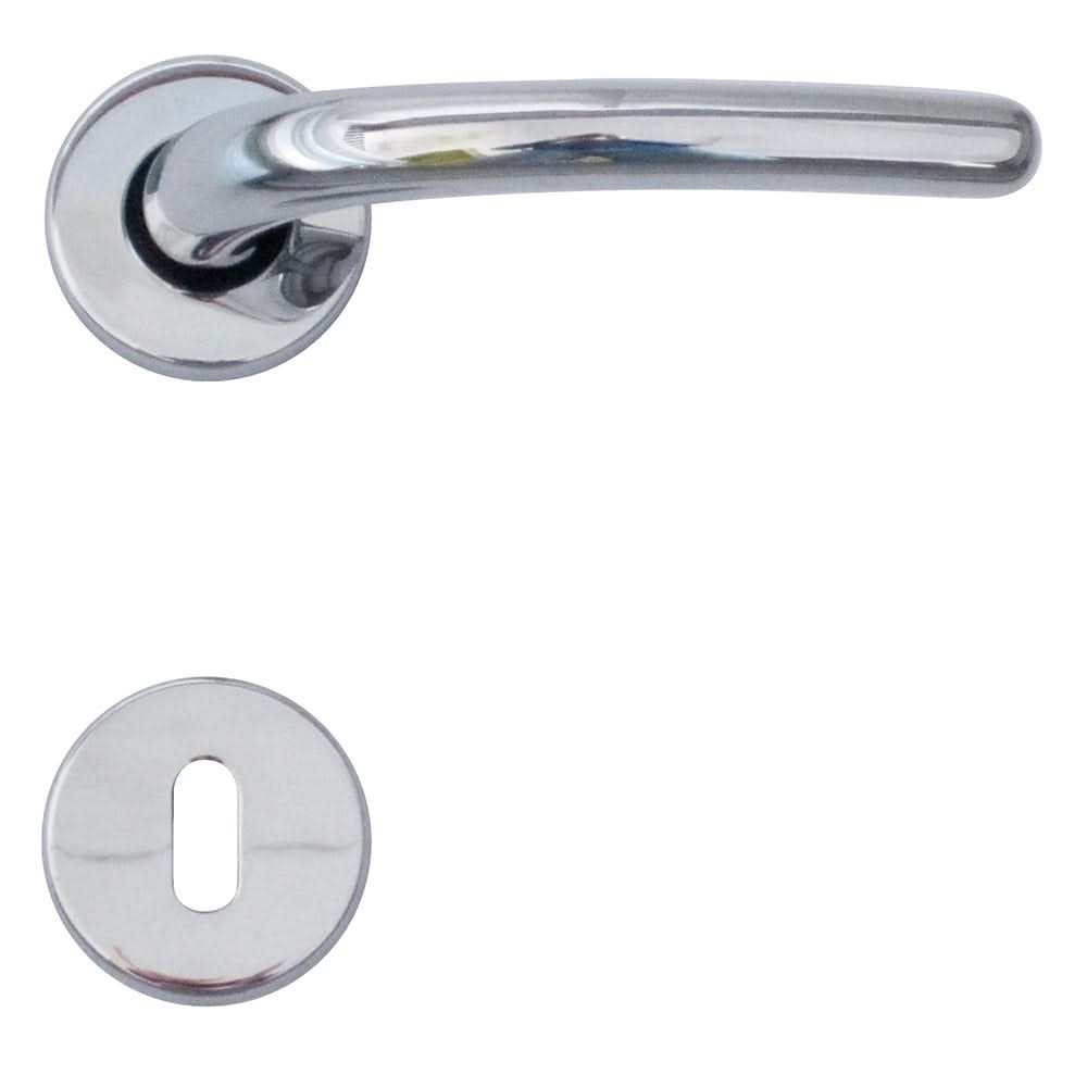 HDD Pro deurkruk Lilla chroom – op rozet