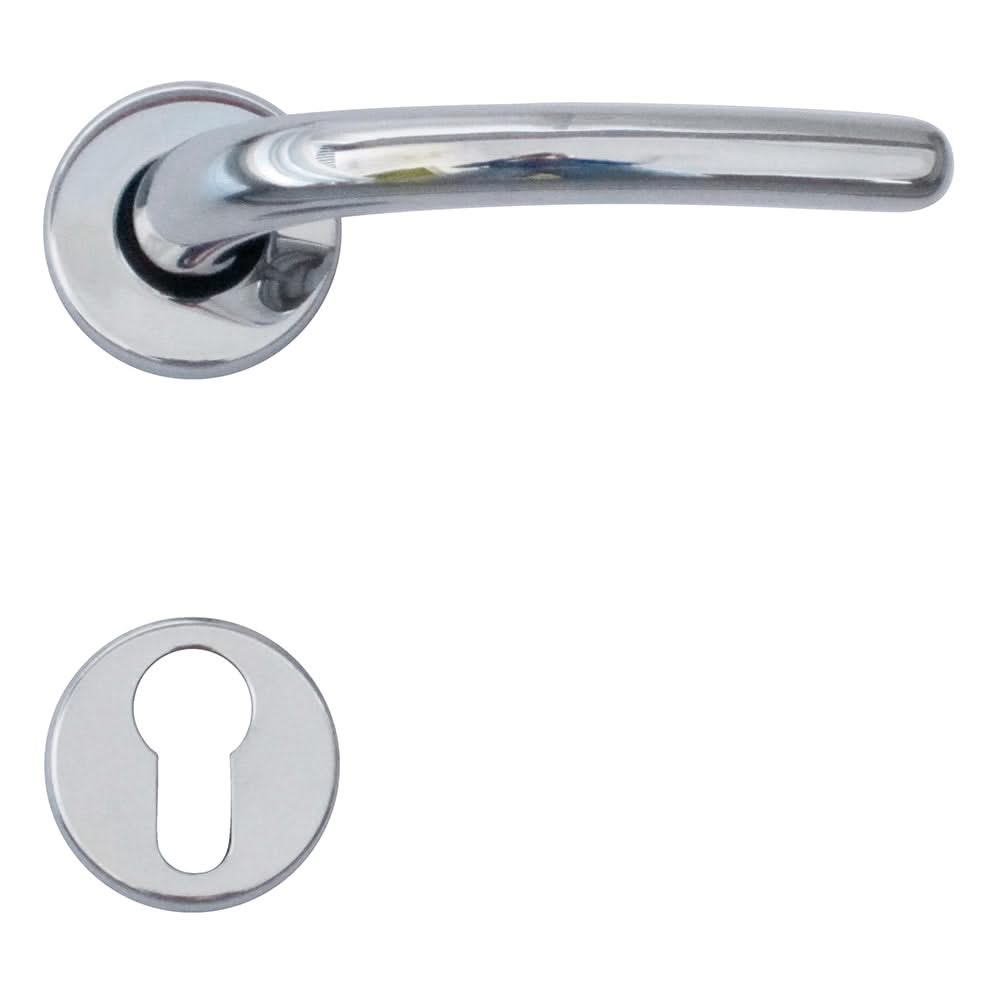 HDD Pro deurkruk Lilla chroom – gemonteerd op binnendeur