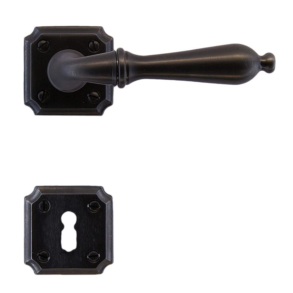 HDD Pro deurkruk Lisa gunmetal – op rozet
