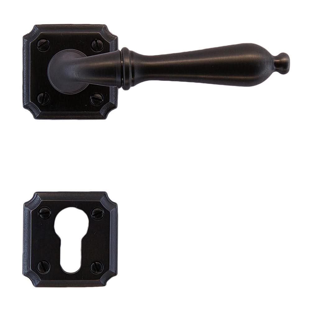 HDD Pro deurkruk Lisa gunmetal – gemonteerd op binnendeur