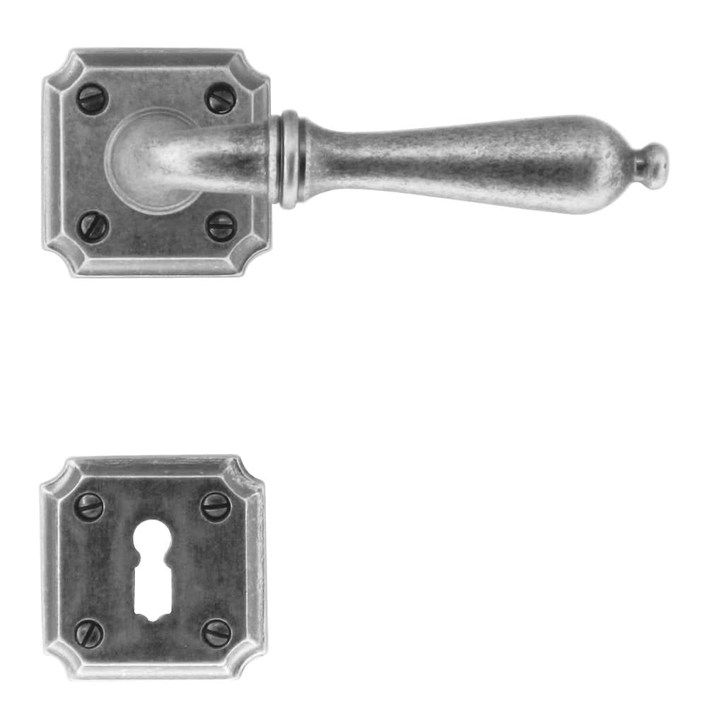 HDD Pro deurkruk Lisa Old Silver – op rozet