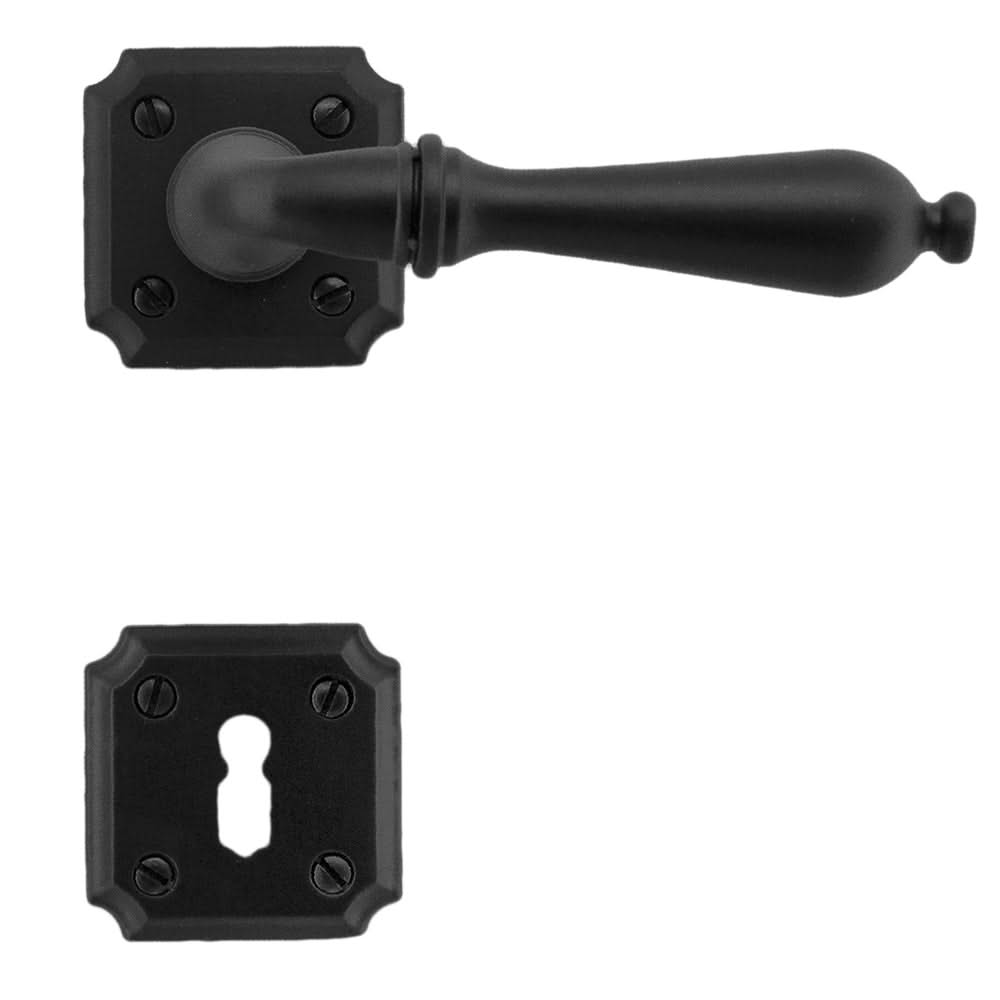 HDD Pro deurkruk Lisa mat zwart – op rozet