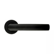 HDD Pro Oval C-shape deurkruk mat zwart vooraanzicht