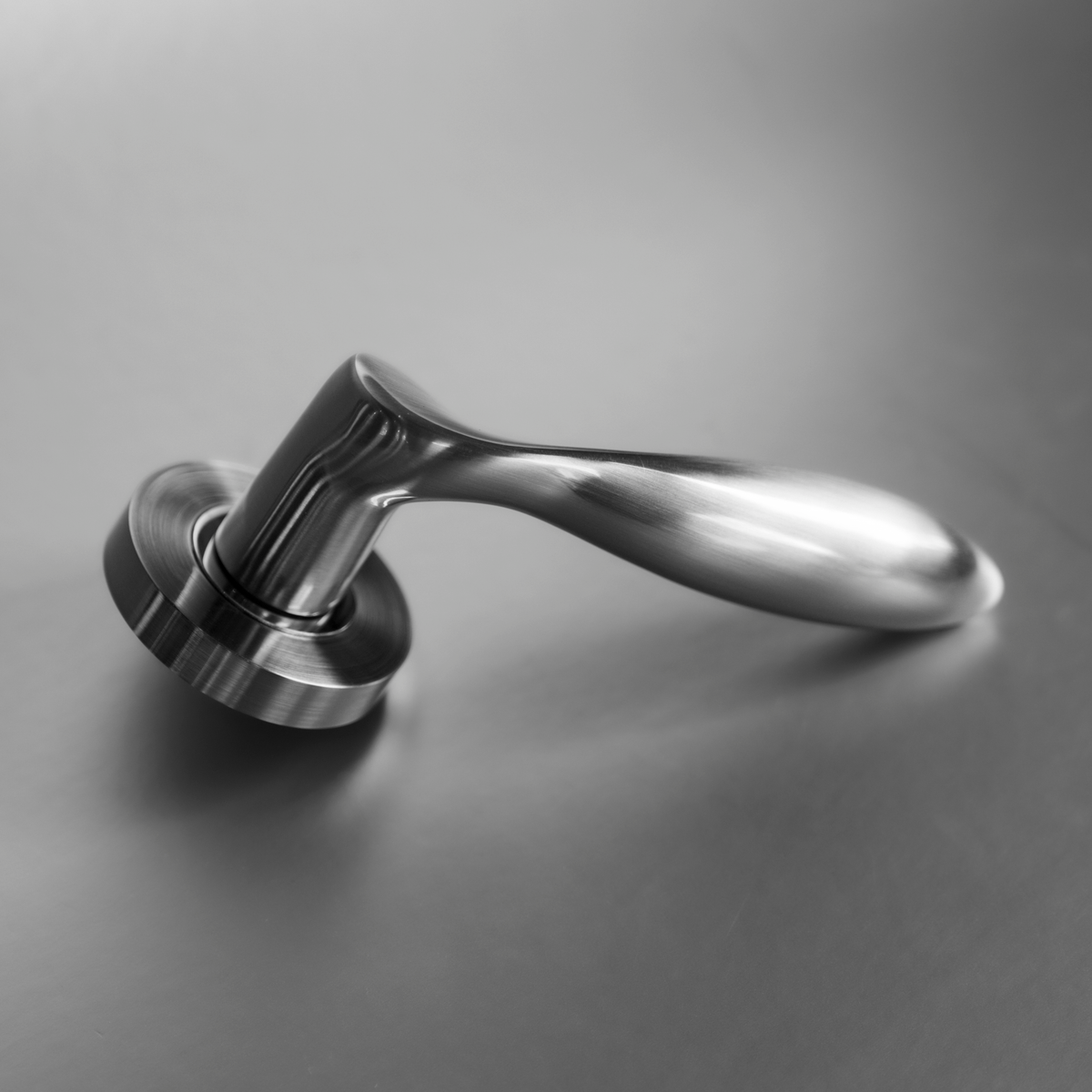 Intersteel Deurkruk George op rozet nikkel mat