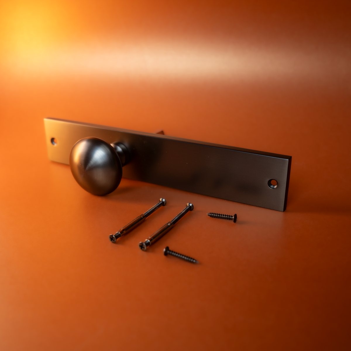 Intersteel | Knop op schild | Rechthoekig | Antraciet Grijs