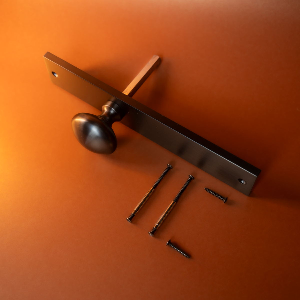 Intersteel | Knop op schild | Rechthoekig | Antraciet Grijs