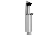 Dulimex DX deurvastzetter met voetstift 32x207 mm zilver - vooraanzicht