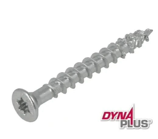 Dynaplus verzinkte beslagschroef 4,5x45 mm platkop TX-20 – vooraanzicht