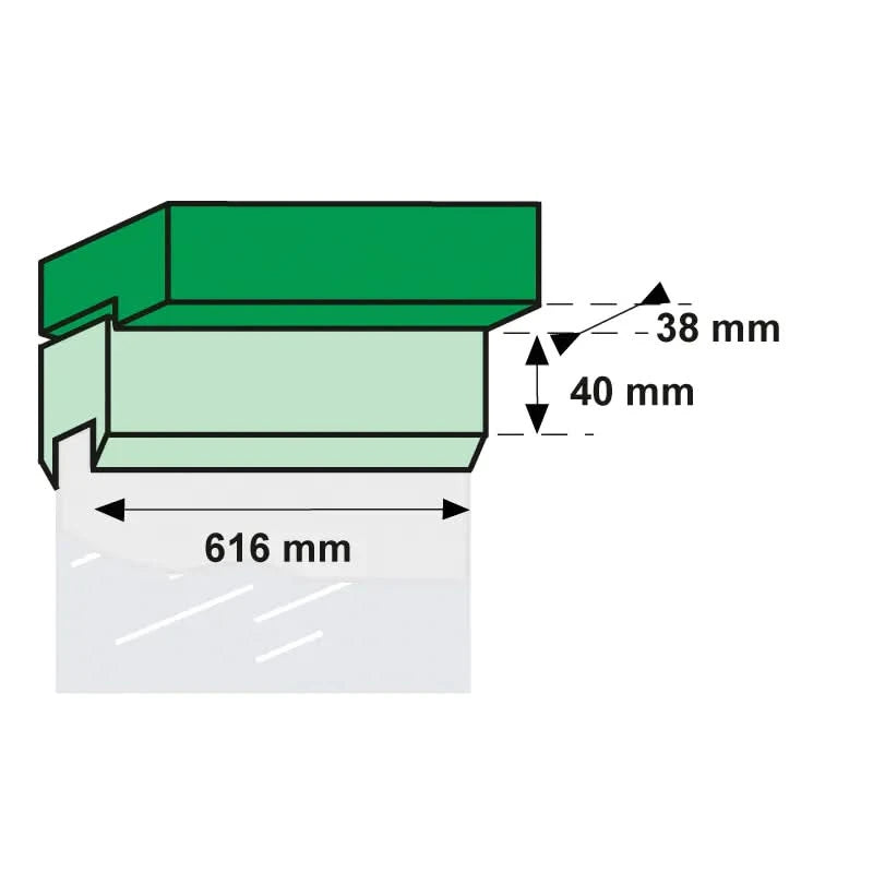 AXA Tele-uitzetter 50cm wit detailopname