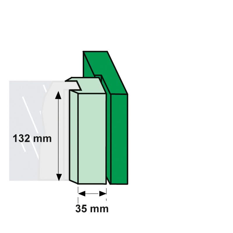 AXA Raamsluiting 3302 links aluminium met bevestigingsmateriaal