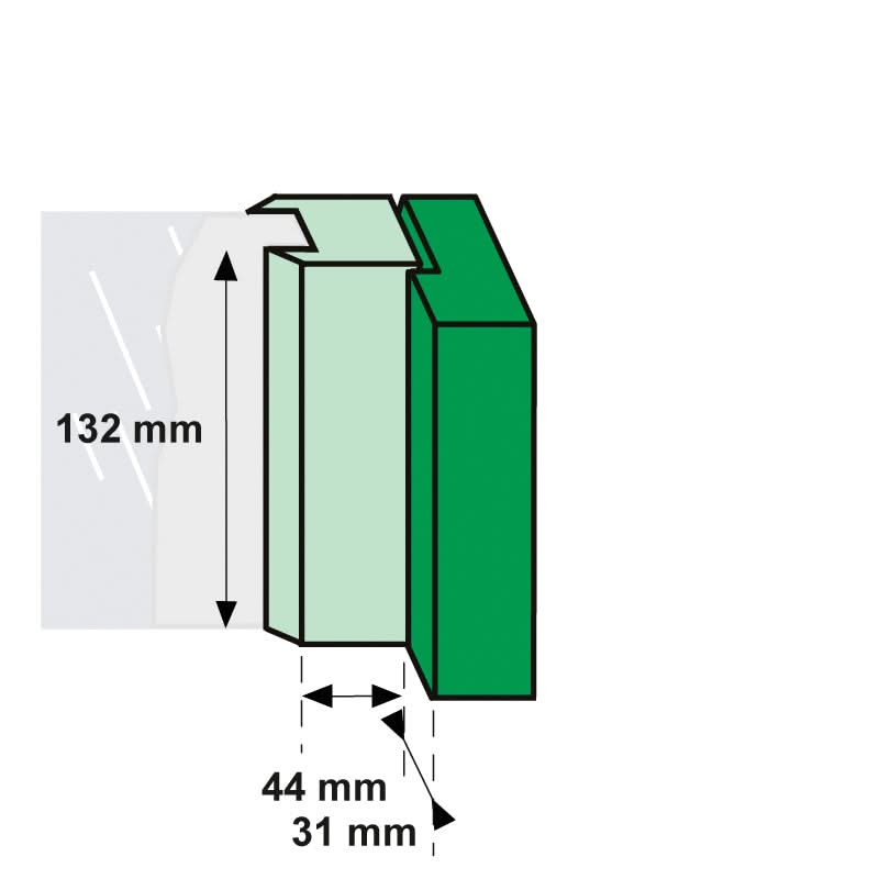 AXA Raamsluiting 3302 links aluminium maatvoering