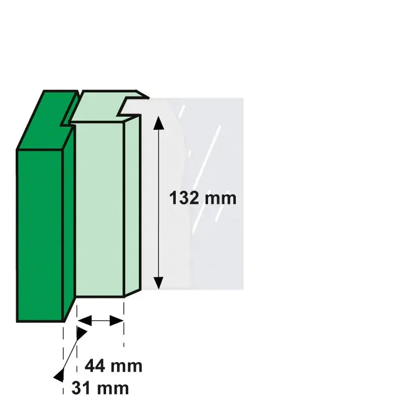 AXA Raamsluiting 3302 rechts aluminium maatvoering