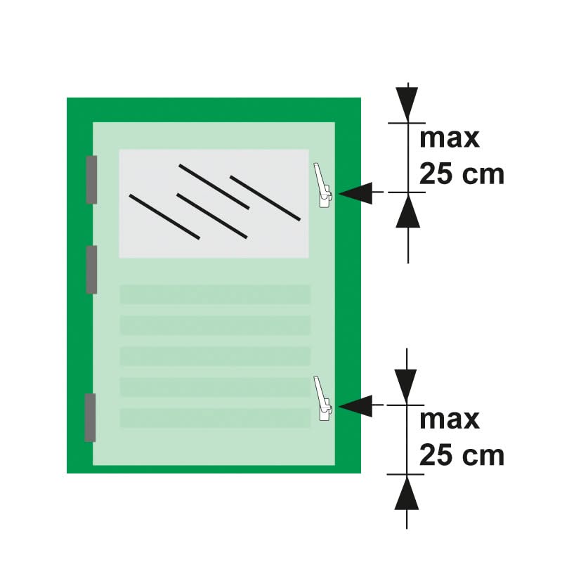 AXA Raamsluiting 3302 rechts aluminium gemonteerd op raam