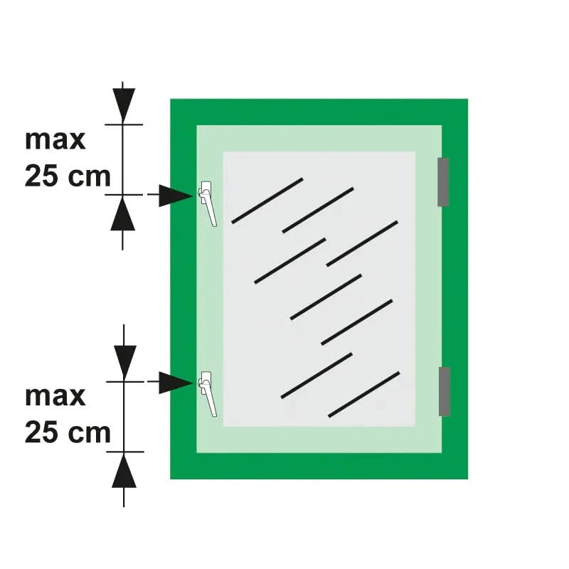 AXA Raamsluiting 3302 rechts zwart – productweergave