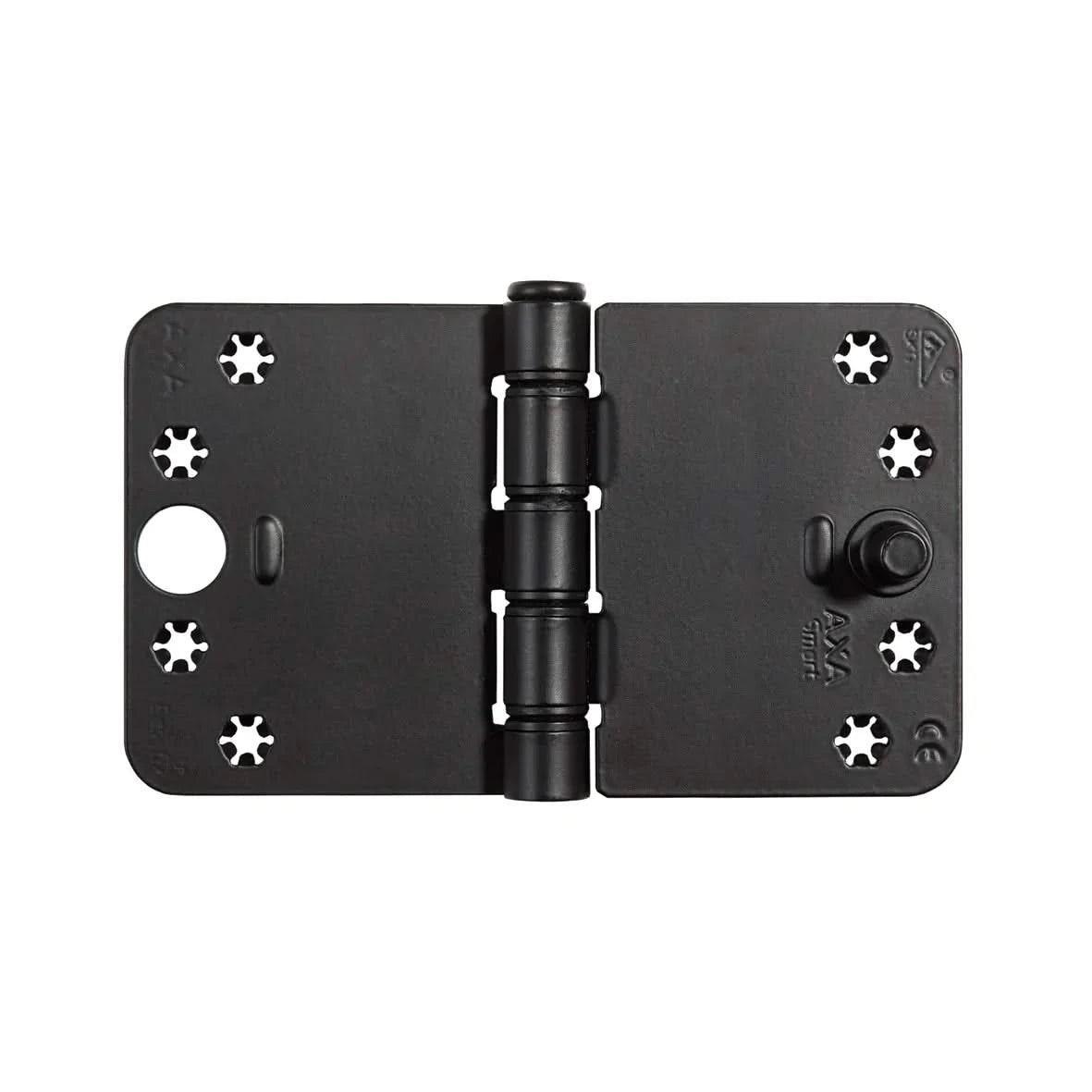 AXA veiligheidsscharnier Smart Easyfix SKG3 125x89x3 mm zwart groot blad - vooraanzicht
