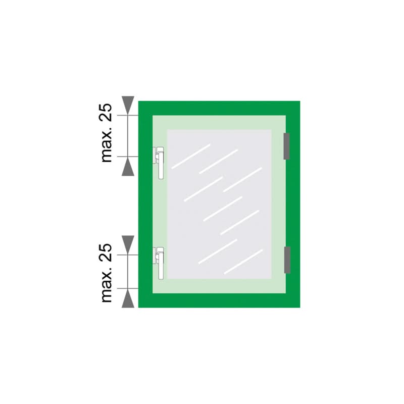 AXA raamsluiting 3327 rechts in aluminium - productfoto 4